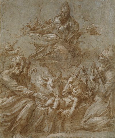 La Natividad de Cristo, c1520s de Parmigianino