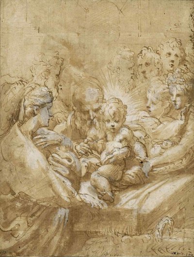 La circuncisión, primera mitad del siglo XVI de Parmigianino