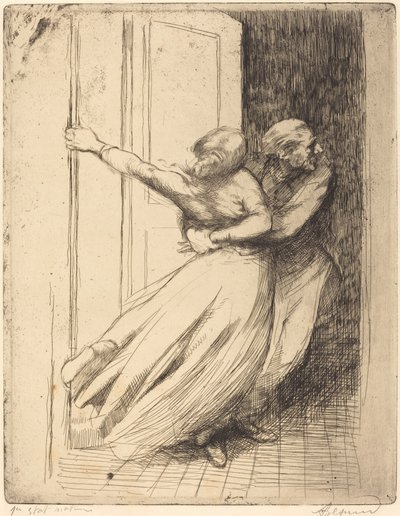 La violación, c. 1886 de Paul Albert Besnard