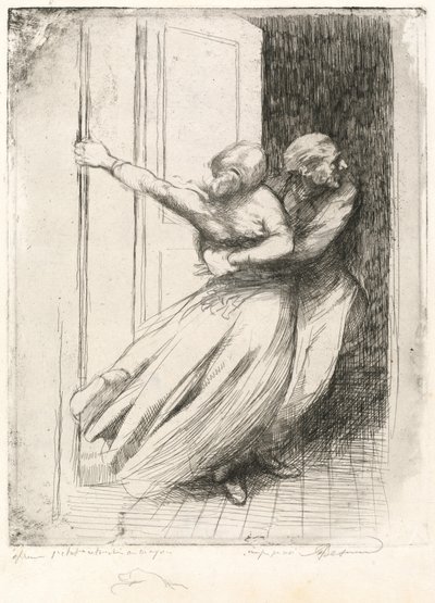 La violación, c. 1886 de Paul Albert Besnard