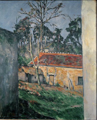 Corral en Auvers de Paul Cézanne