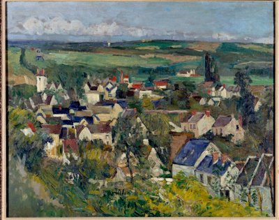 Vista panorámica de Auvers-sur-Oise de Paul Cézanne