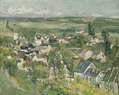 Vista panorámica de Auvers, 1873-75 de Paul Cézanne