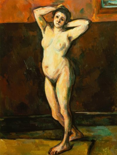 Mujer desnuda de pie de Paul Cézanne