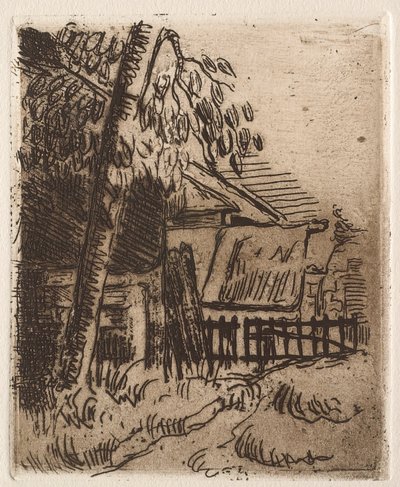 Paisaje en Auvers, 1873 de Paul Cézanne