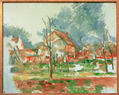 Paisaje de invierno – Giverny de Paul Cézanne