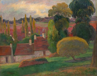 Una granja en Bretaña, ca. 1894 de Paul Gauguin