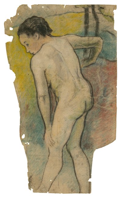 Bañista bretona, 1886-87 de Paul Gauguin