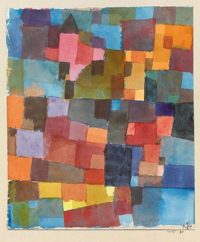 Arquitecturas de Habitación en Frío-Calor, 1915 de Paul Klee