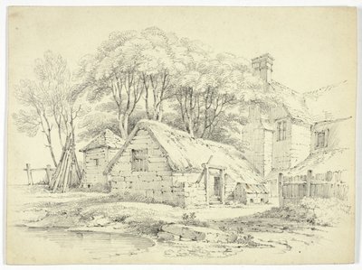 Edificios de la granja de Paul Sandby Munn