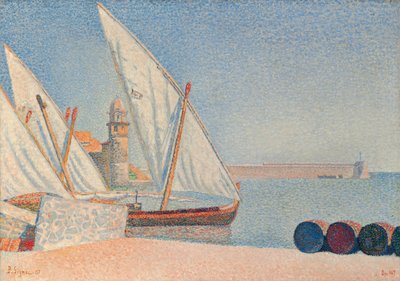 Collioure, Les Balancelles, 1887 de Paul Signac