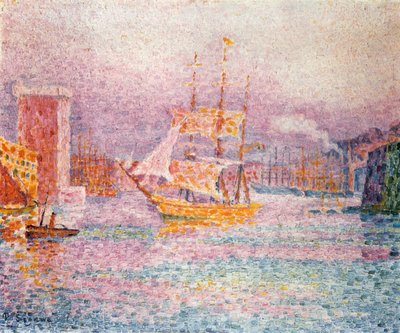 El puerto de Marsella, 1907 de Paul Signac