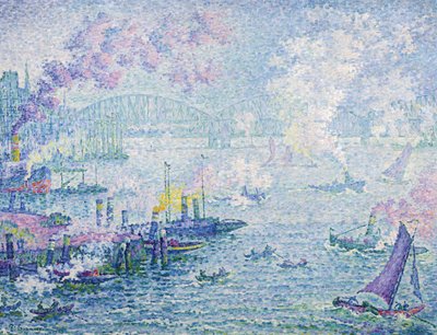 El puerto de Róterdam, 1907 de Paul Signac