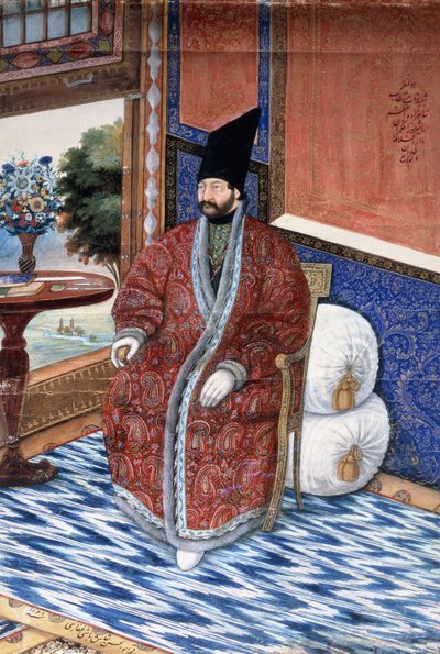 Retrato del príncipe Ardshir Mirza, c.1852-3 de Persian School