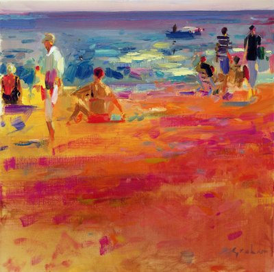 Escena de playa de Peter Graham (Contemporary)