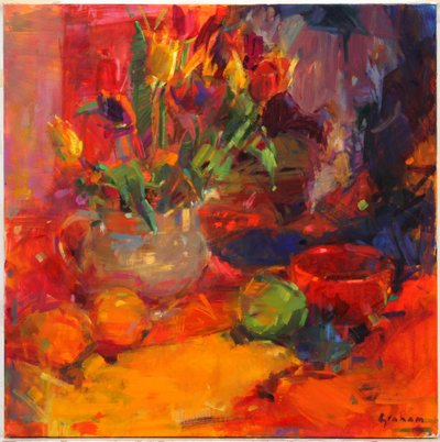 Mesa de Tulipanes de Peter Graham (Contemporary)