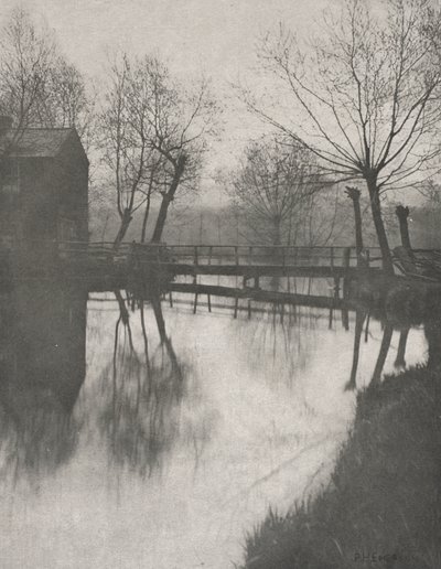 Footbridge Near Chingford de Peter Henry Emerson