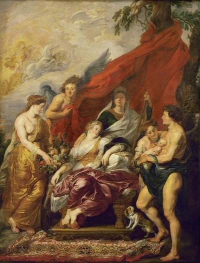 El nacimiento de Luis XIII de Peter Paul Rubens