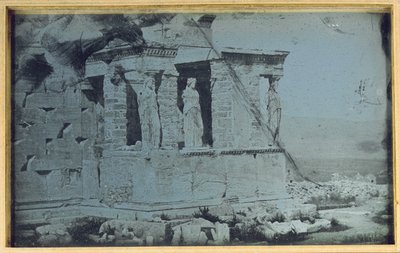 Erecteión, Acrópolis, Atenas, 1842 de Philibert Joseph Girault de Prangey