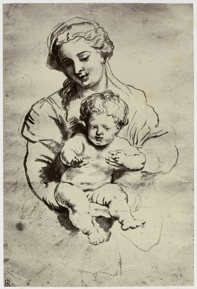 Rubens, su mujer y su hijo de Philip Henry Delamotte