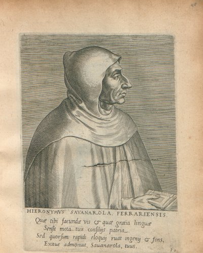 Girolamo Savonarola, 1572 de Philipp Galle