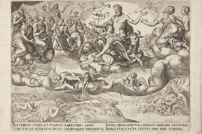 El triunfo de Cristo o la eternidad de Philips Galle