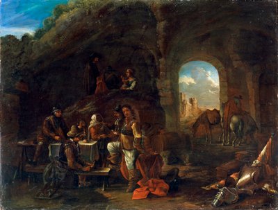 Escena de taberna, c1640-1665 de Philips Wouwerman