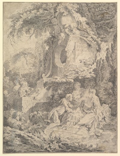 Fuente del amor, 1738 de Pierre Alexandre Aveline