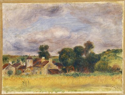 Campo de Bretaña, c.1892 de Pierre Auguste Renoir