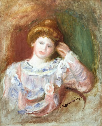 Busto de una mujer, c.1907 de Pierre Auguste Renoir