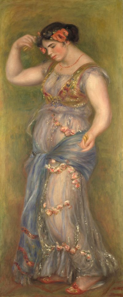 Bailarina con castañuelas, 1909 de Pierre Auguste Renoir