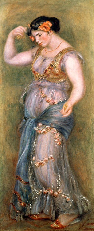 Bailarina con castañuelas, 1909 de Pierre Auguste Renoir