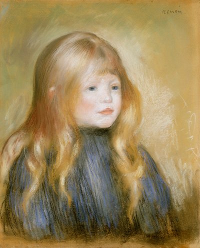 Cabeza de un niño de Pierre Auguste Renoir