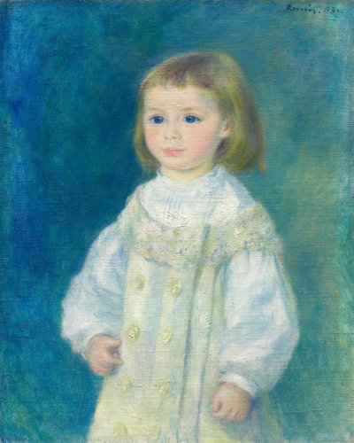 Lucie Berard (Niño de blanco) de Pierre Auguste Renoir