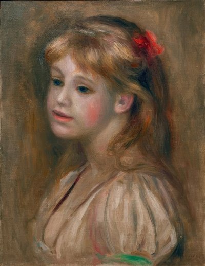 Retrato de una niña de Pierre Auguste Renoir