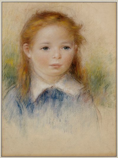 Retrato de una niña de Pierre Auguste Renoir