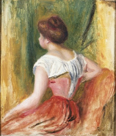 Joven sentada de Pierre Auguste Renoir