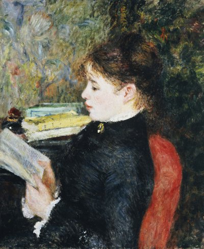 El lector, 1877 de Pierre Auguste Renoir