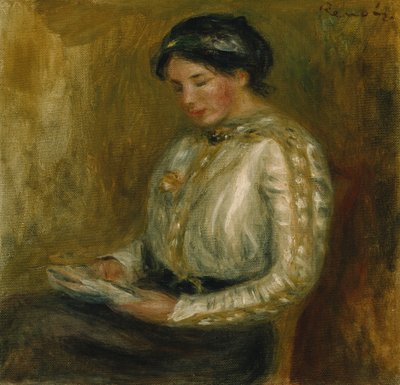 Mujer Leyendo de Pierre Auguste Renoir