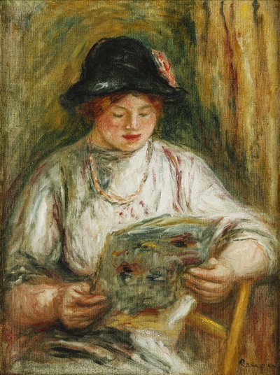 Mujer leyendo de Pierre Auguste Renoir