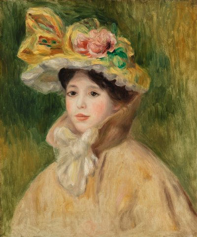 Mujer con Capelina de Pierre Auguste Renoir