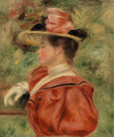 Mujer con guante (Femme au gant) de Pierre Auguste Renoir