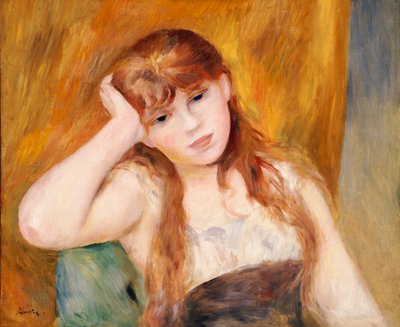 Joven rubia, 1886 de Pierre Auguste Renoir