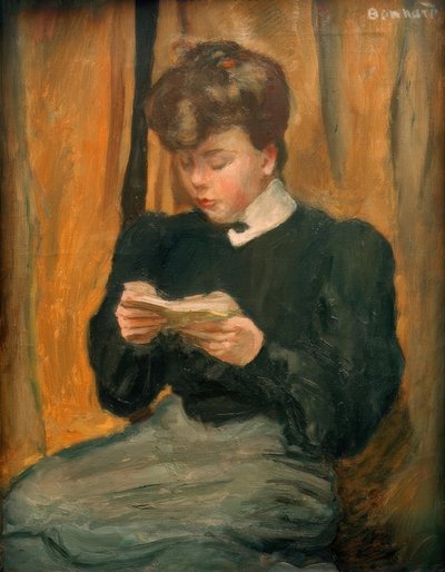 Mujer leyendo un libro de Pierre Bonnard