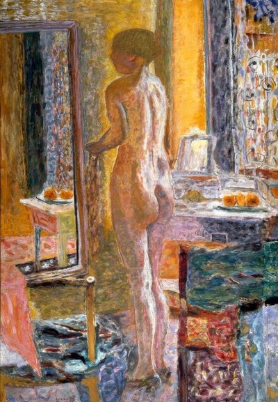 Desnudo con espejo (La toilette) de Pierre Bonnard