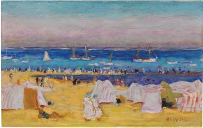 La playa (Arachon), c.1922 de Pierre Bonnard