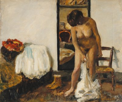 Mujer Desnudándose de Pierre Bonnard