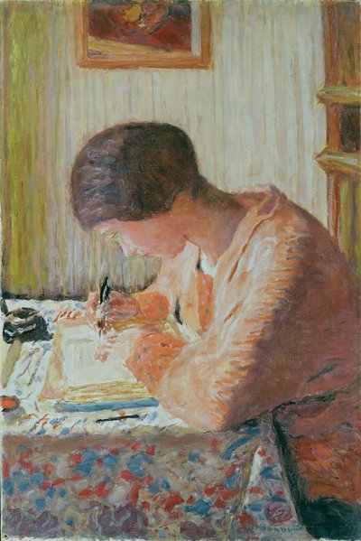 Mujer escribiendo de Pierre Bonnard