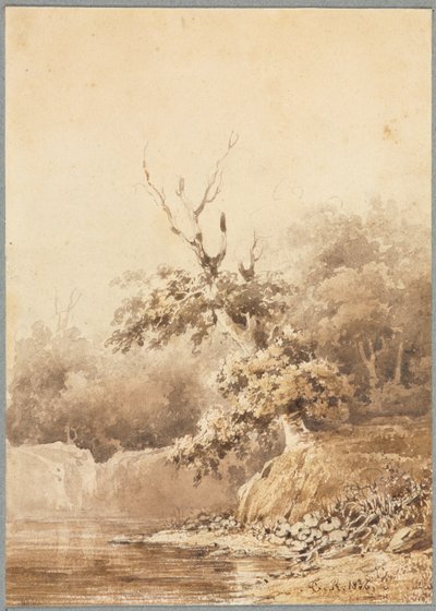 Paisaje, 1836 de Pierre Etienne Theodore Rousseau