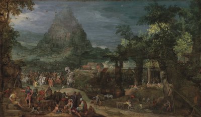 La Torre de Babel (óleo sobre cobre) de Pieter Schoubroeck